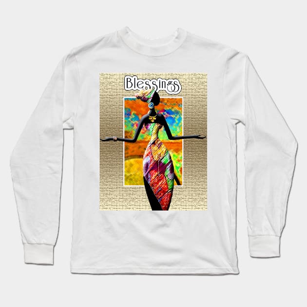 Blessings Long Sleeve T-Shirt by Afrocentric-Redman4u2